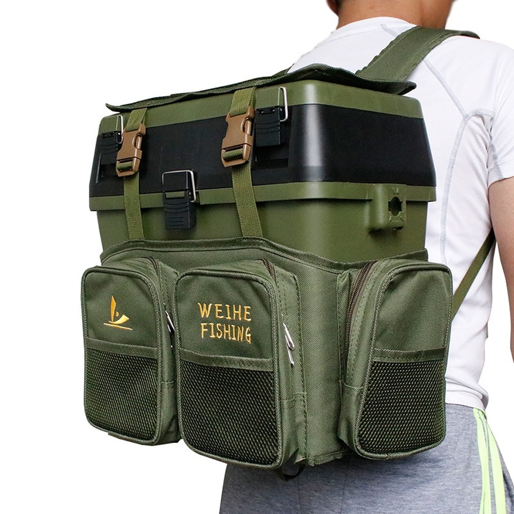 Зеленый нейлоновый рюкзак для  – обзор и цена Fishing Backpack